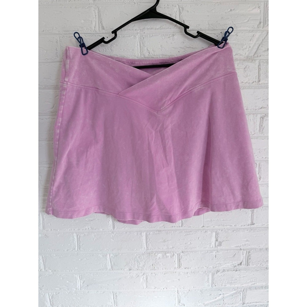 Victorias Secret PINK Skort Womens XXL Purple Tie Dye Crossover Skirt‎ Shorts